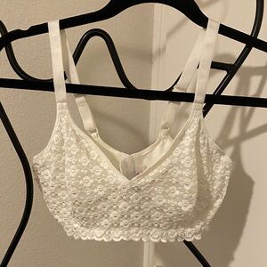 Olga Elegant White Lace Bralette